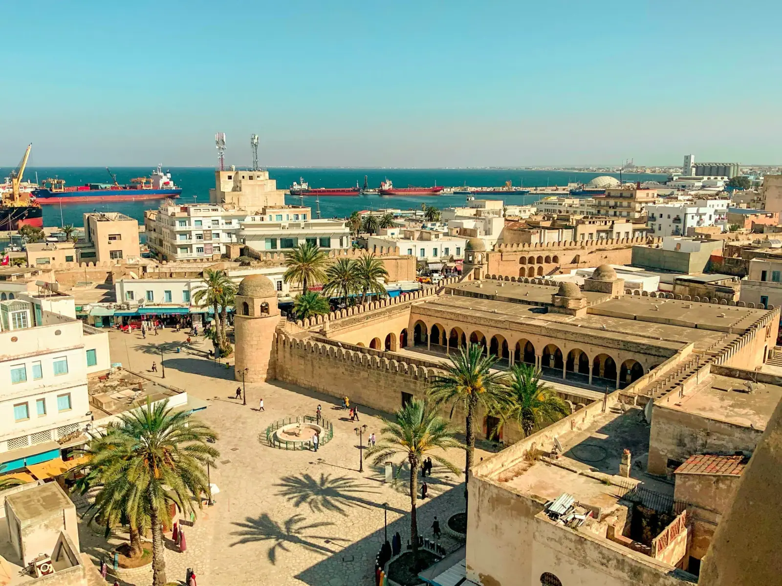 La côte du Sahel entre Sousse et Monastir